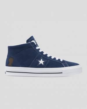 Zapatillas Altas Converse CONS One Star Pro Ben Raemers Foundation Azules | CV-402YAQ