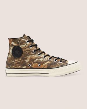 Zapatillas Altas Converse Chuck 70 Realtree Edge Camo Print Utility Marrones | CV-387DXO