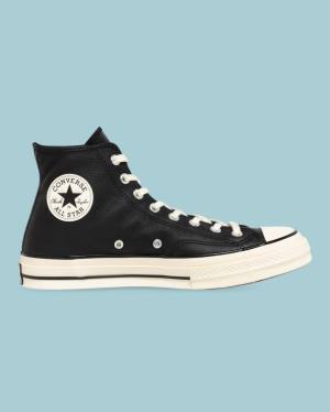 Zapatillas Altas Converse Chuck 70 Seasonal Cuero Negras | CV-124JXP