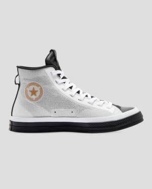 Zapatillas Altas Converse Chuck 70 Then & Now Negras Blancas | CV-483EBD