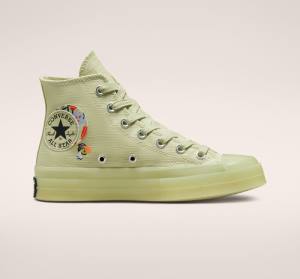 Zapatillas Altas Converse Chuck 70 We Are Stronger Together Verde Oliva Negras | CV-976JUP