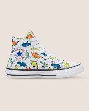 Zapatillas Altas Converse Chuck Taylor All Star Dinoverse Blancas | CV-108BMV