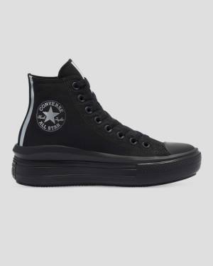 Zapatillas Altas Converse Chuck Taylor All Star Move Festival Plataforma Negras | CV-176WXB