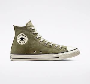 Zapatillas Altas Converse Chuck Taylor All Star Washed Lona Verde Menta | CV-275MOI