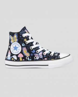 Zapatillas Altas Converse Chuck Taylor All Star Butterfly Fun Negras | CV-768TVU