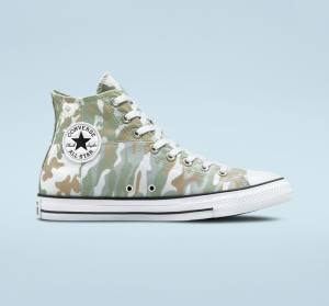 Zapatillas Altas Converse Chuck Taylor All Star Split Panel Camo Marrones | CV-842MHA