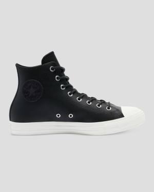 Zapatillas Altas Converse Chuck Taylor All Star Seasonal Cuero Negras | CV-924ZVJ