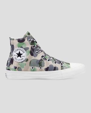 Zapatillas Altas Converse Chuck Taylor Edged Leopard Print Negras | CV-196QAO