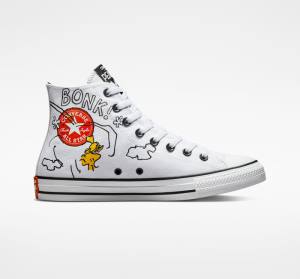 Zapatillas Altas Converse Peanuts Chuck Taylor All Star Blancas Negras Rojas | CV-326AIT