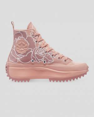 Zapatillas Altas Converse Run Star Hike Floral Rosas | CV-670GXC