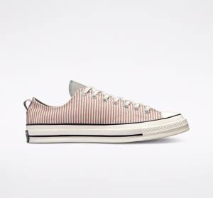 Zapatillas Bajas Converse Chuck 70 Crafted Stripe Verde Oliva | CV-365CQF