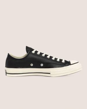 Zapatillas Bajas Converse Chuck 70 Seasonal Cuero Negras | CV-923BIT