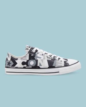 Zapatillas Bajas Converse Chuck Taylor All Star Logo Print Negras | CV-297EGQ