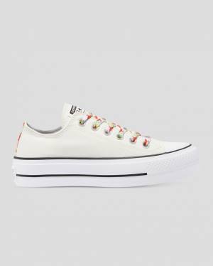 Zapatillas Bajas Converse Chuck Taylor All Star Lift Garden Party Beige | CV-451QOW