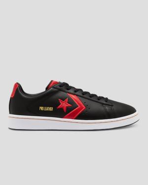 Zapatillas Bajas Converse Pro Cuero Bleeding Colours Negras | CV-346OAZ