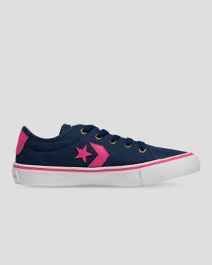 Zapatillas Bajas Converse Star Replay Azules Rosas | CV-643XPS