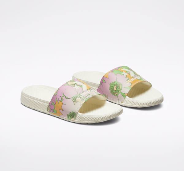 Sandalias Converse All Star Chanclas Crafted Florals Mango Rosas | CV-618BJY