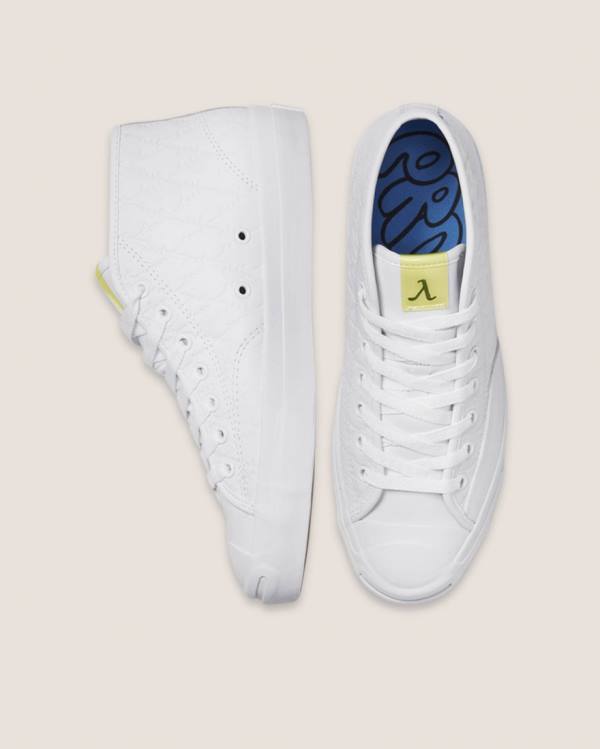 Zapatillas Altas Converse Alexis Sablone Pride Jack Purcell Pro Blancas | CV-107ORS