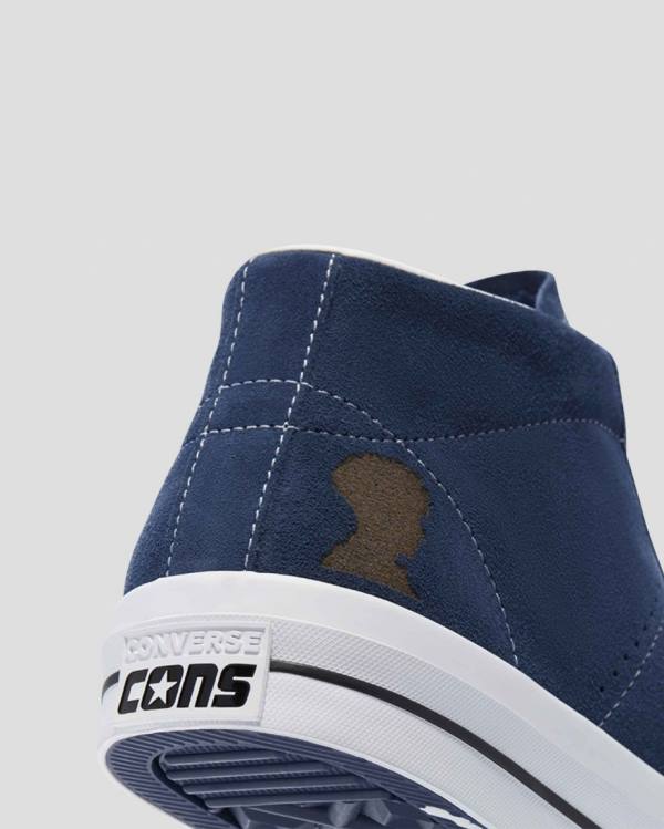 Zapatillas Altas Converse CONS One Star Pro Ben Raemers Foundation Azules | CV-651HNQ