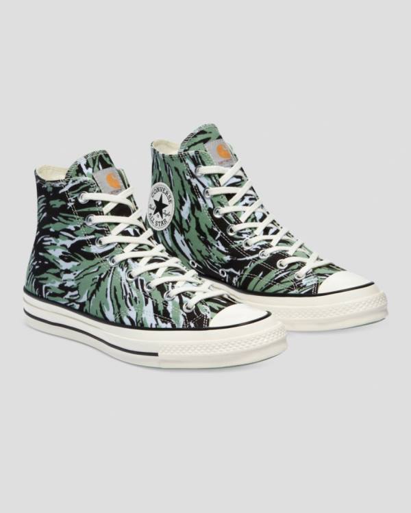 Zapatillas Altas Converse Carhartt Chuck 70 Verde | CV-817OJC