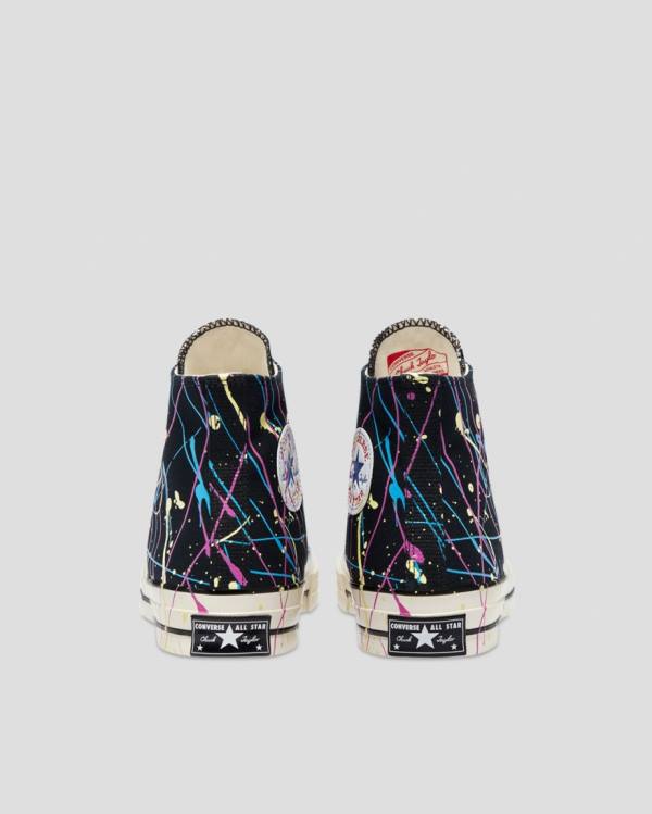 Zapatillas Altas Converse Chuck 70 Archive Print Paint Splatter Negras | CV-021IDW