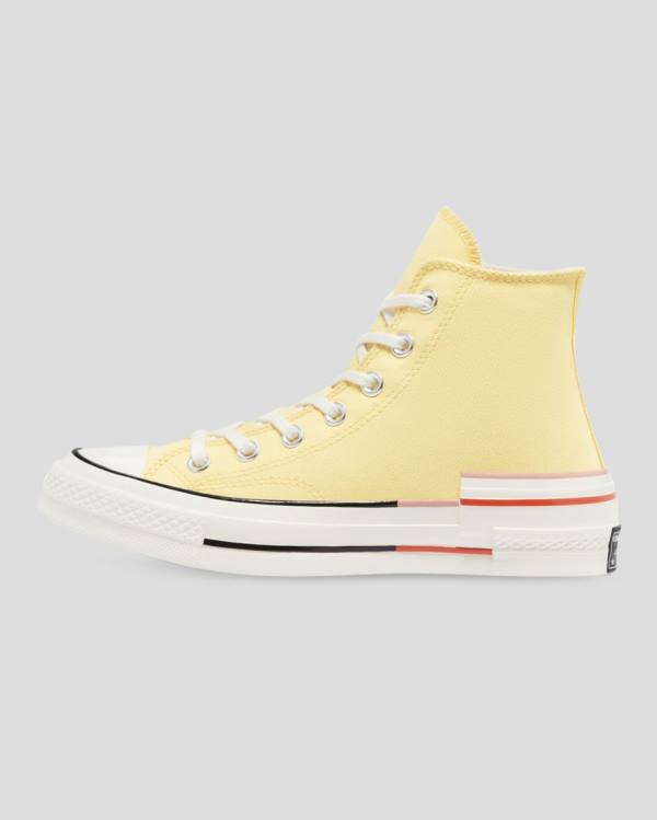 Zapatillas Altas Converse Chuck 70 Colour Block Amarillo | CV-203QMZ