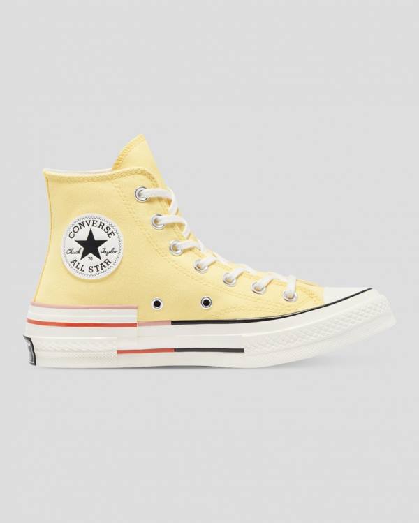 Zapatillas Altas Converse Chuck 70 Colour Block Amarillo | CV-203QMZ