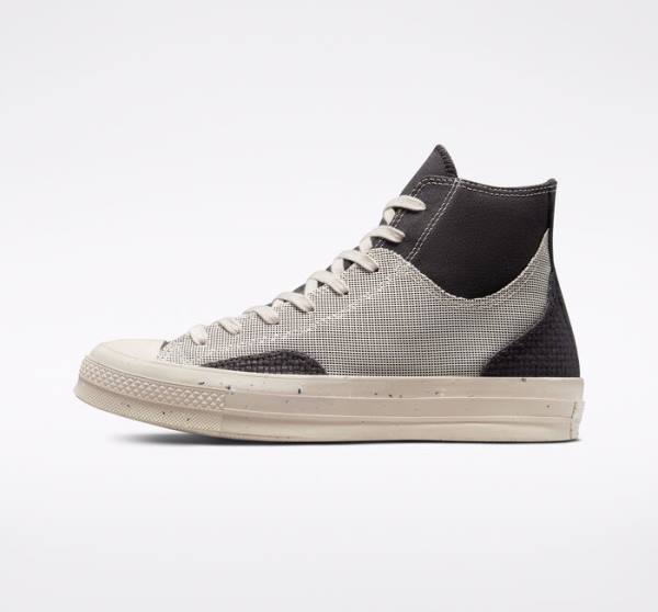 Zapatillas Altas Converse Chuck 70 Crafted Lona Marrones | CV-019ITG