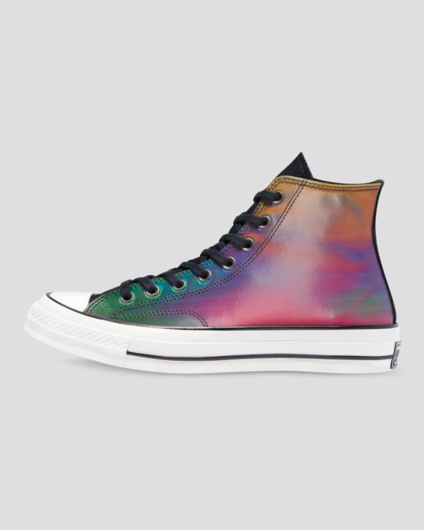 Zapatillas Altas Converse Chuck 70 Iridescent Negras | CV-129QDK