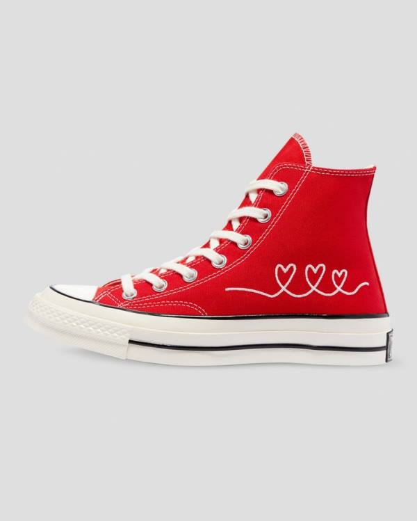 Zapatillas Altas Converse Chuck 70 Love Thread Rojas | CV-630JPN