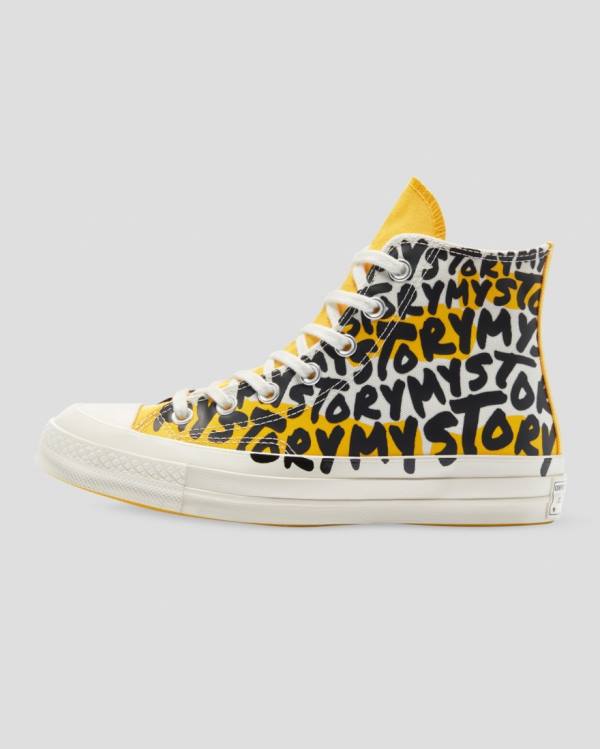 Zapatillas Altas Converse Chuck 70 My Story Amarillo | CV-879AOI