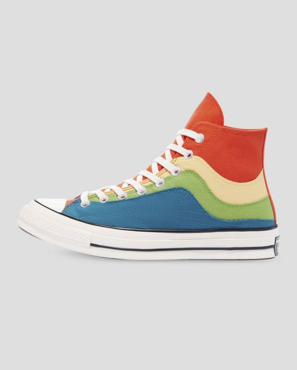 Zapatillas Altas Converse Chuck 70 National Parks Naranjas Verde Azules | CV-850LMQ