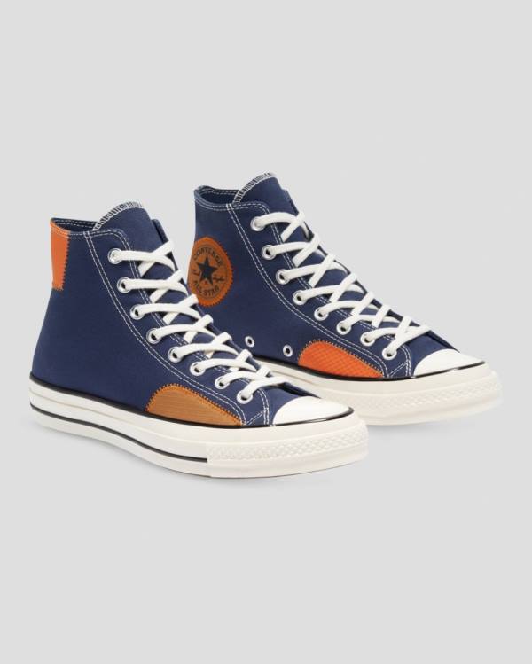 Zapatillas Altas Converse Chuck 70 Ripstop Azules | CV-069RDO