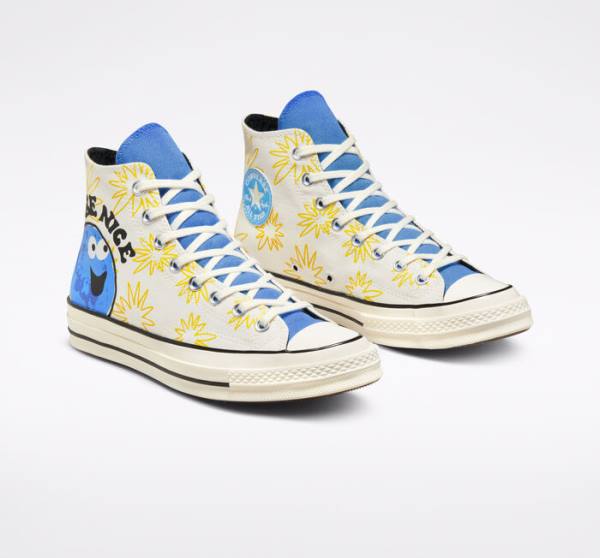 Zapatillas Altas Converse Chuck 70 Sunny Floral Azules | CV-591RKZ