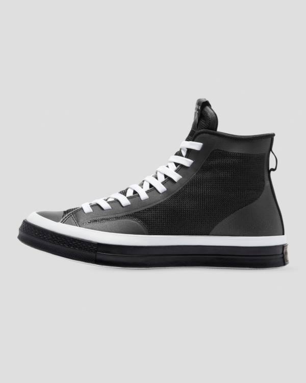 Zapatillas Altas Converse Chuck 70 Then & Now Negras Blancas | CV-483EBD