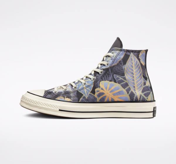 Zapatillas Altas Converse Chuck 70 Tropical Leaf Negras | CV-639HZD