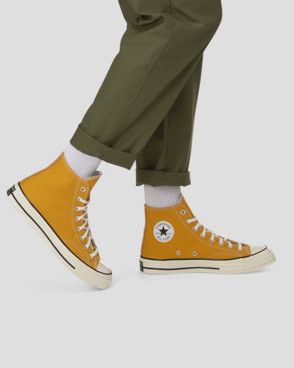 Zapatillas Altas Converse Chuck 70 Vintage Lona Amarillo | CV-269AQD