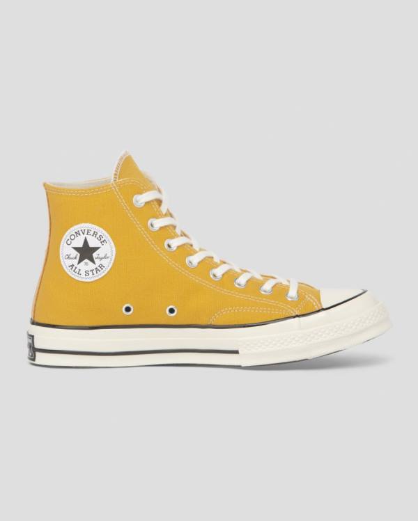 Zapatillas Altas Converse Chuck 70 Vintage Lona Amarillo | CV-346PAK