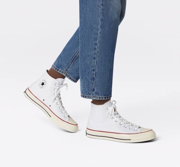 Zapatillas Altas Converse Chuck 70 Vintage Lona Blancas | CV-835BAF