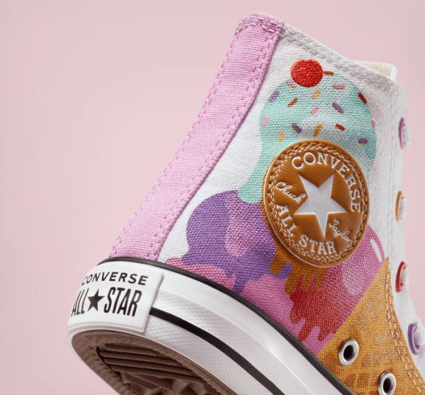 Zapatillas Altas Converse Chuck Taylor All Star Sweet Scoops Blancas Beige Blancas | CV-059WEC