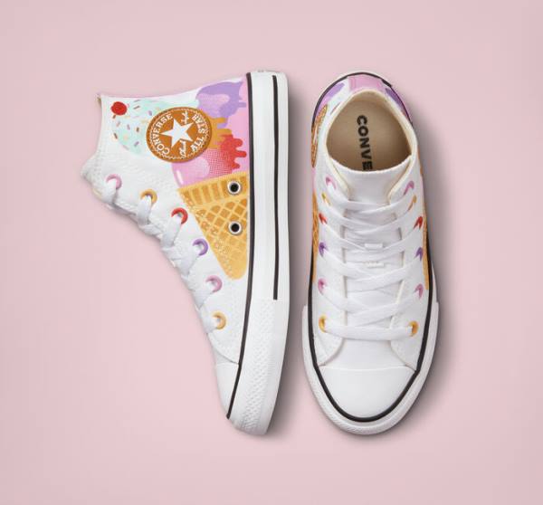 Zapatillas Altas Converse Chuck Taylor All Star Sweet Scoops Blancas Beige Blancas | CV-059WEC