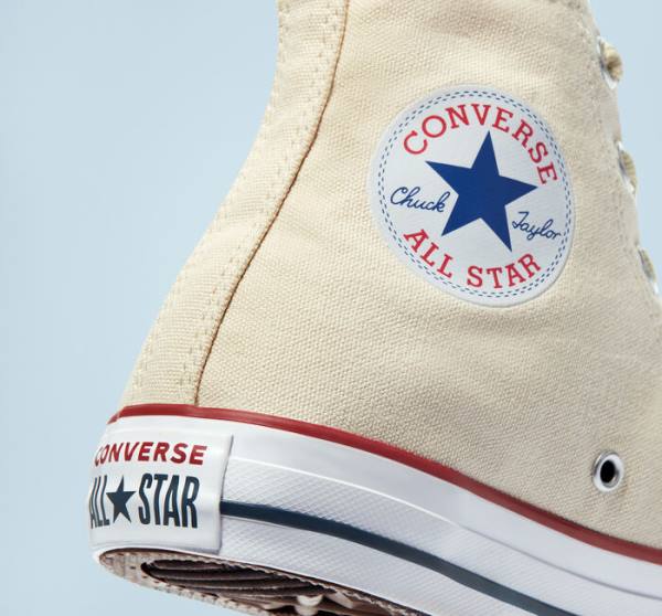 Zapatillas Altas Converse Chuck Taylor All Star Natural Ivory Beige Blancas | CV-067AMX