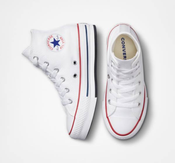 Zapatillas Altas Converse Chuck Taylor All Star Lift Plataforma Blancas Rojas Oscuro Azul Marino | CV-104OEV