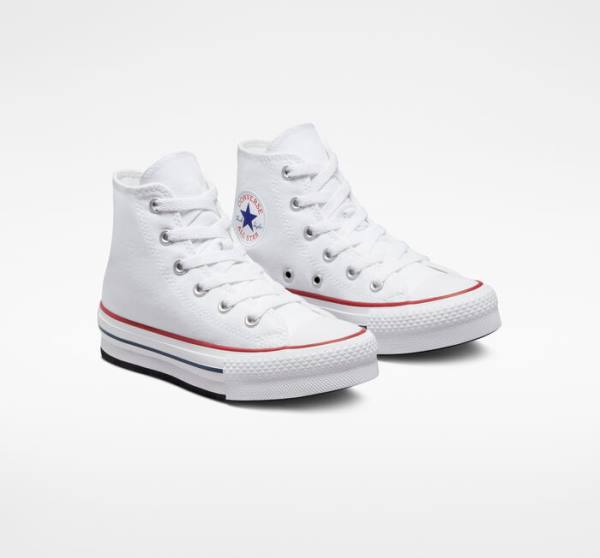 Zapatillas Altas Converse Chuck Taylor All Star Lift Plataforma Blancas Rojas Oscuro Azul Marino | CV-104OEV