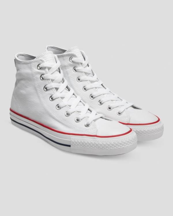 Zapatillas Altas Converse Chuck Taylor All Star Pro Lona Blancas | CV-120RHP