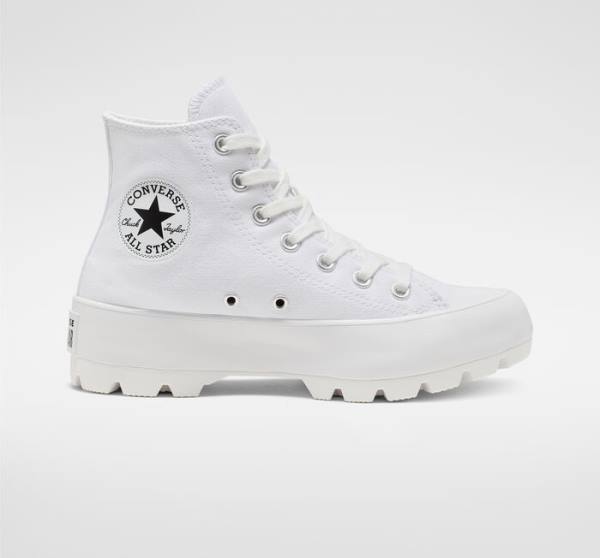 Zapatillas Altas Converse Chuck Taylor All Star Lugged Blancas Negras Blancas | CV-152ZQL