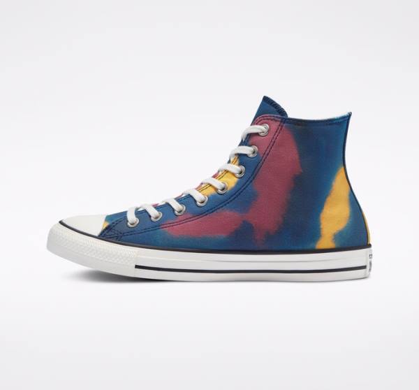 Zapatillas Altas Converse Chuck Taylor All Star Tie-Dye Azules Multicolor | CV-159HMK