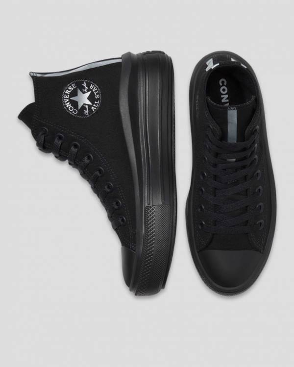 Zapatillas Altas Converse Chuck Taylor All Star Move Festival Plataforma Negras | CV-176WXB