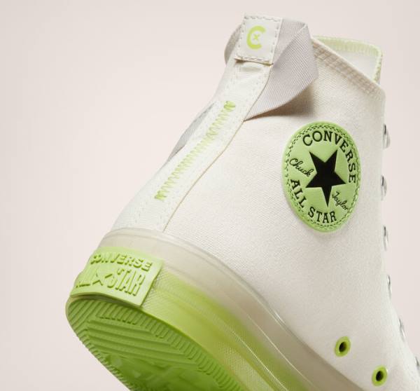 Zapatillas Altas Converse Chuck Taylor All Star CX Crafted Stripes Verde Claro | CV-214BWN