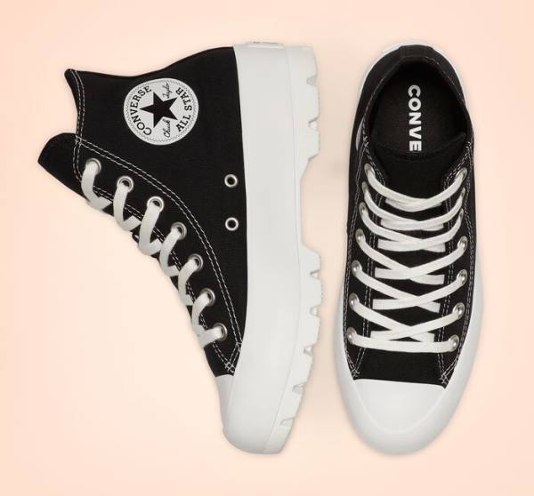 Zapatillas Altas Converse Chuck Taylor All Star Lugged Negras Blancas | CV-217ZFG